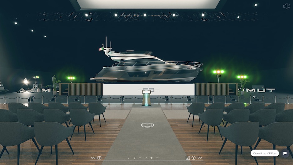 With A-Room by Azimut Yachts, the virtual show is beyond reality