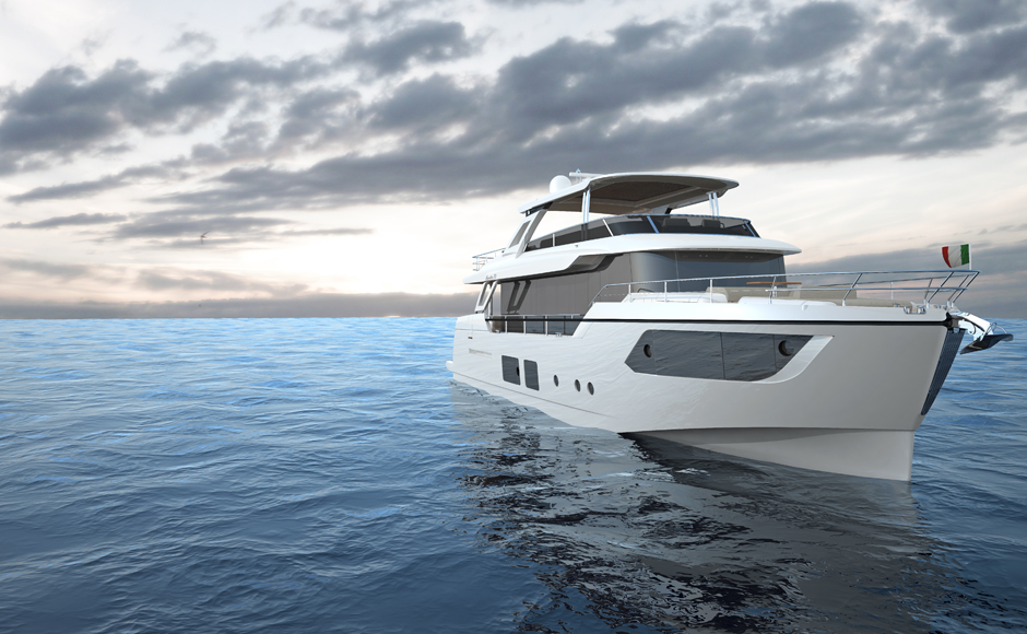 New in 2018: Navetta 73: a long-range trawler is the new flagship of Absolute Yacht