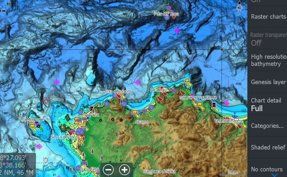 C-Map Reveal: here is the new cartography with 3D-like elevations