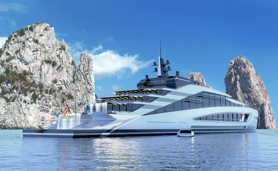 Kurt Strand California: the 135 meter superyacht is another stunning concept by the American designer