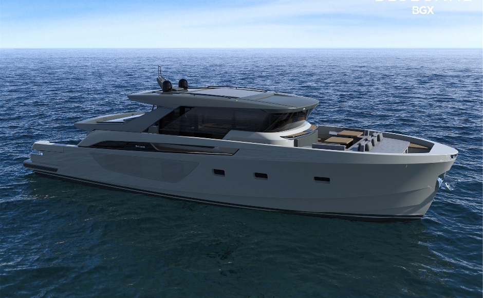 New in 2020. A small Sanlorenzo? It's the Bluegame BGX70