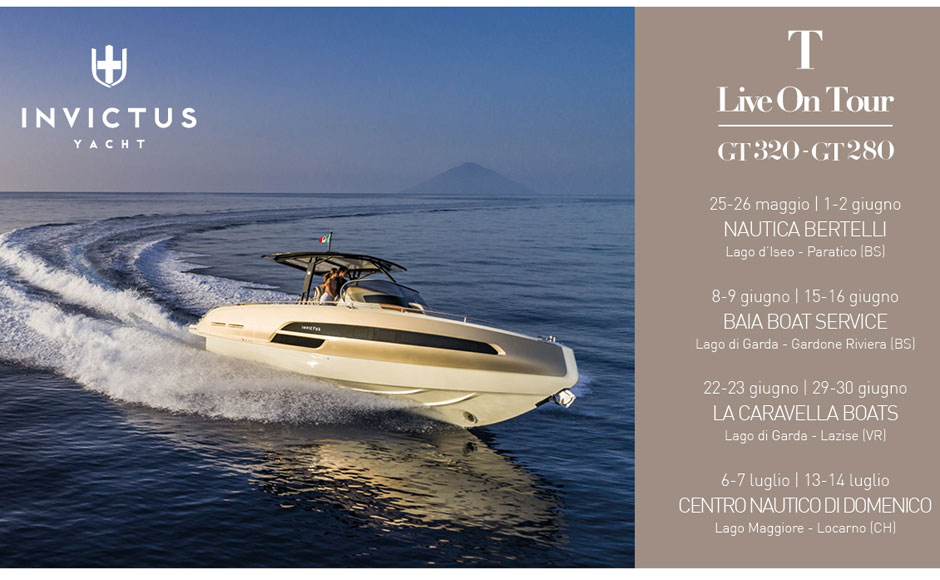 Invictus LiveOnTour: testing on the lakes thanks to Nautica Bertelli