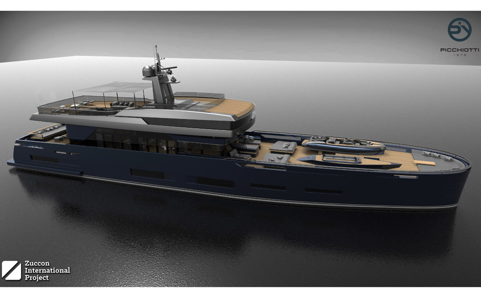 Heritage 45 meters is the homage by Picchiotti Yachts to their renown architect Gerhard Gilgenast