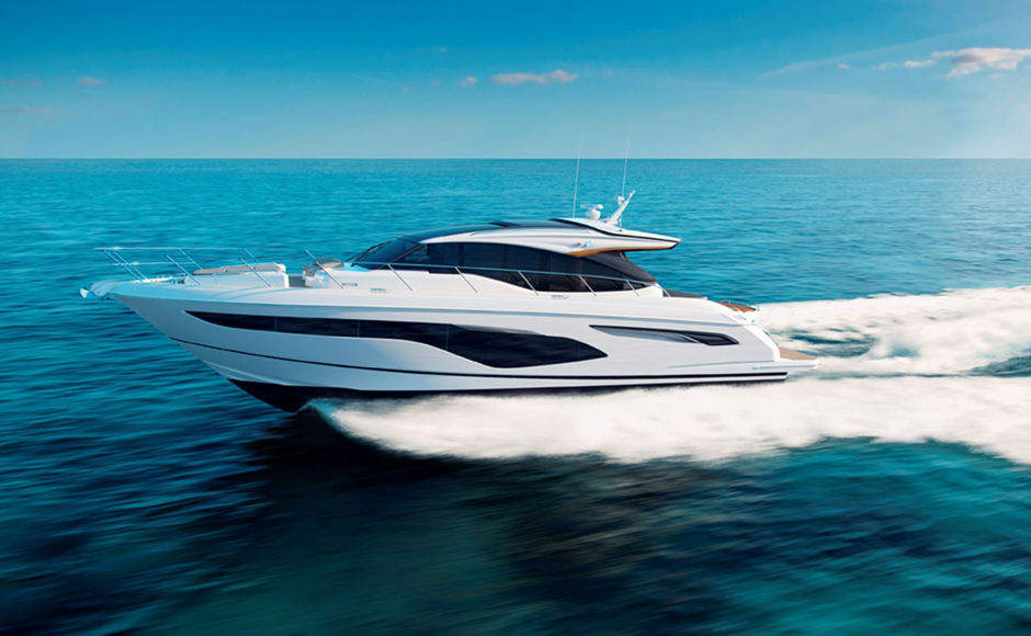 New in 2018: Princess V60 reinforces the line-up of the sport yacht range