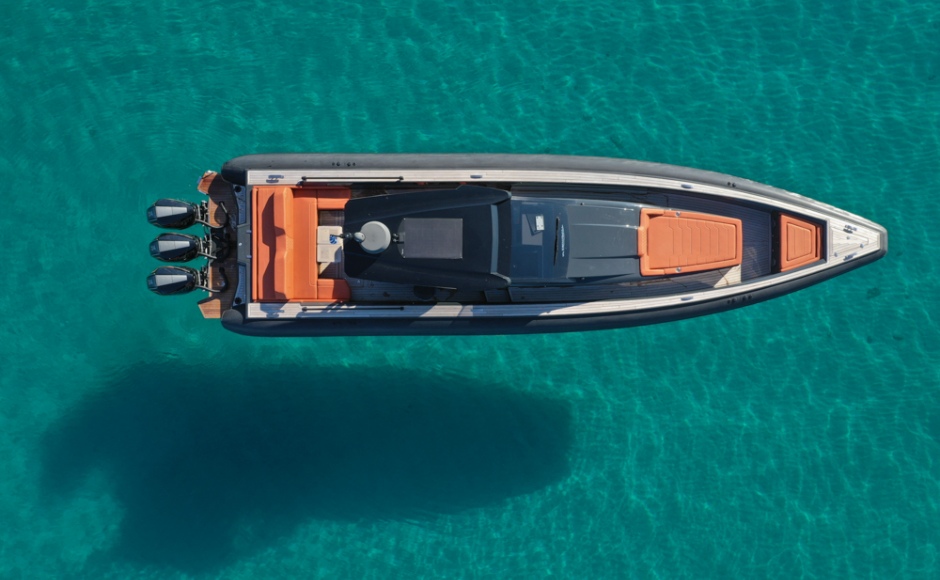 Tecnohull Omega 47 is a super fast maxirib who plays the superyacht