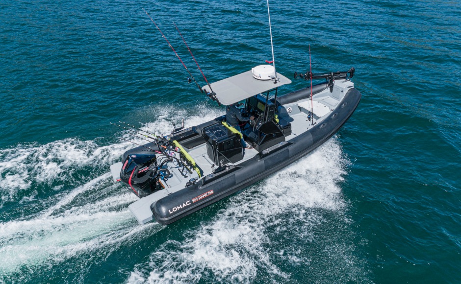 Lomac Big Game 760 shows how a rib can be a fishing machine